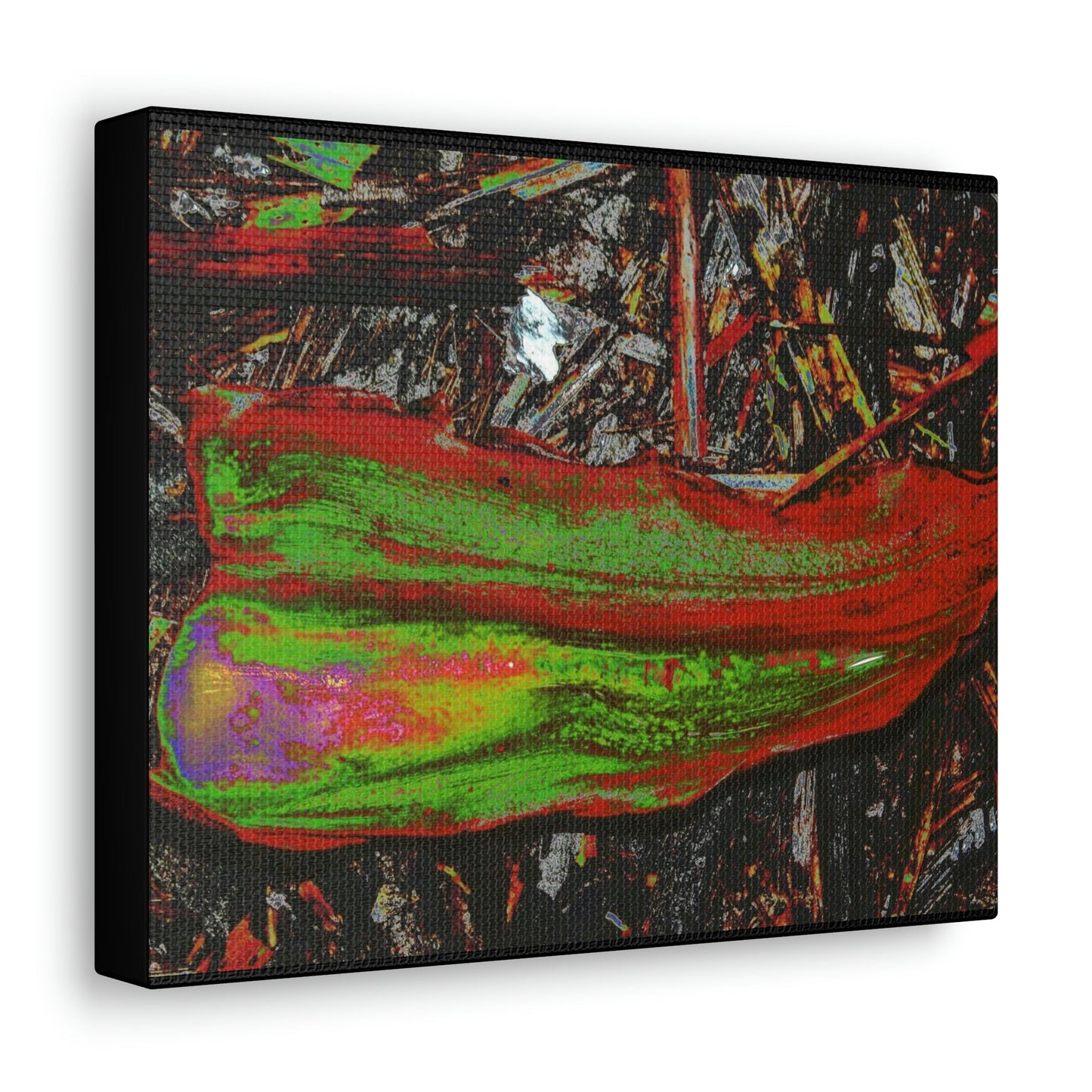 Canvas Gallery Wraps - USA MADE 👨‍👩‍👧‍👧 Unique images of Yagrumo Tree & leafs from El Yunque rainforest PR - Alien 👽 Vision - Green Forest Home