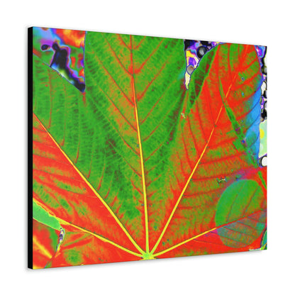 Canvas Gallery Wraps - USA MADE 👨‍👩‍👧‍👧 Unique images of Yagrumo Tree & leafs from El Yunque rainforest PR - Alien 👽 Vision - Green Forest Home
