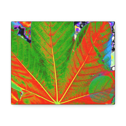 Canvas Gallery Wraps - USA MADE 👨‍👩‍👧‍👧 Unique images of Yagrumo Tree & leafs from El Yunque rainforest PR - Alien 👽 Vision - Green Forest Home