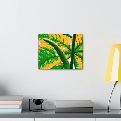 Canvas Gallery Wraps - USA MADE 👨‍👩‍👧‍👧 Unique images of Yagrumo Tree & leafs from El Yunque rainforest PR - Alien 👽 Vision - Green Forest Home