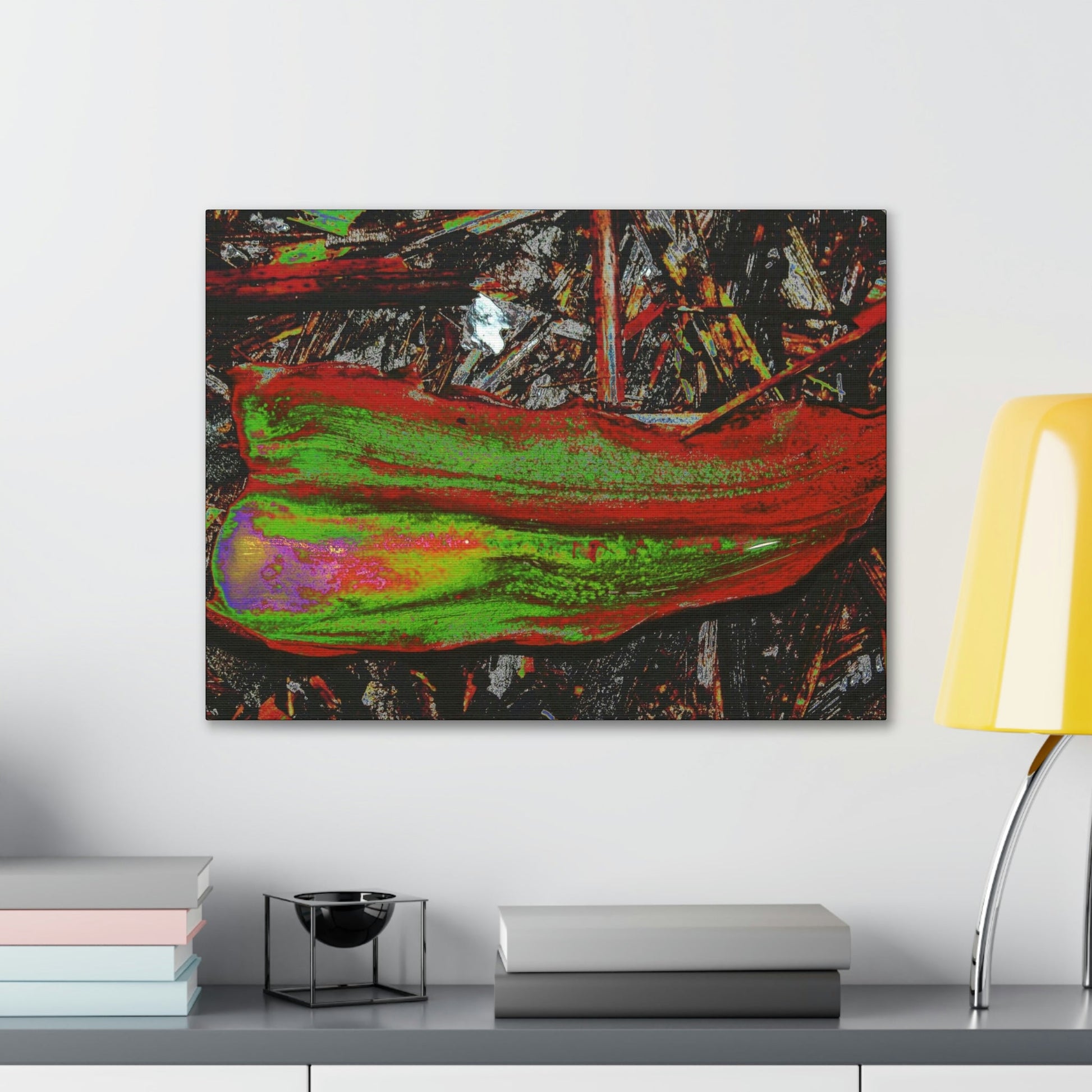 Canvas Gallery Wraps - USA MADE 👨‍👩‍👧‍👧 Unique images of Yagrumo Tree & leafs from El Yunque rainforest PR - Alien 👽 Vision - Green Forest Home