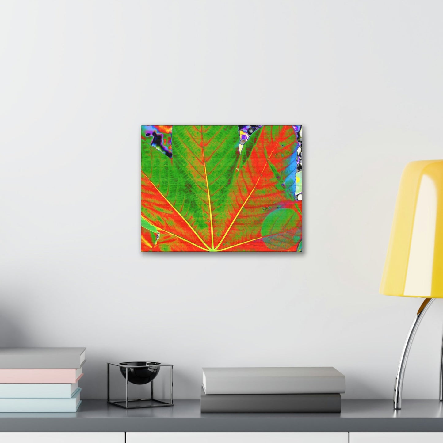 Canvas Gallery Wraps - USA MADE 👨‍👩‍👧‍👧 Unique images of Yagrumo Tree & leafs from El Yunque rainforest PR - Alien 👽 Vision - Green Forest Home