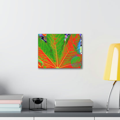 Canvas Gallery Wraps - USA MADE 👨‍👩‍👧‍👧 Unique images of Yagrumo Tree & leafs from El Yunque rainforest PR - Alien 👽 Vision - Green Forest Home
