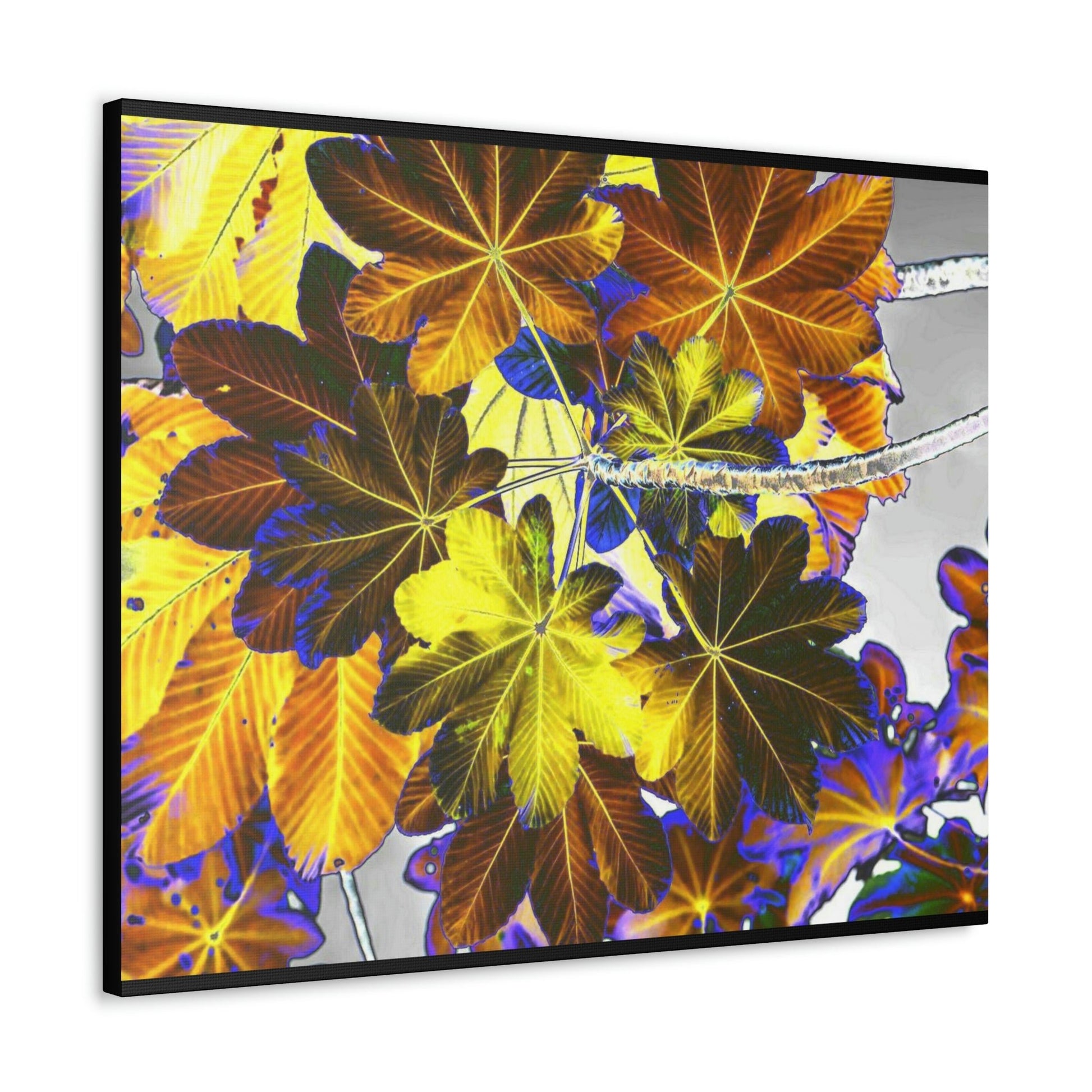 Canvas Gallery Wraps - USA MADE 👨‍👩‍👧‍👧 Unique images of Yagrumo Tree & leafs from El Yunque rainforest PR - Alien 👽 Vision - Green Forest Home