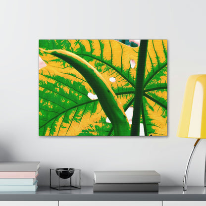 Canvas Gallery Wraps - USA MADE 👨‍👩‍👧‍👧 Unique images of Yagrumo Tree & leafs from El Yunque rainforest PR - Alien 👽 Vision - Green Forest Home