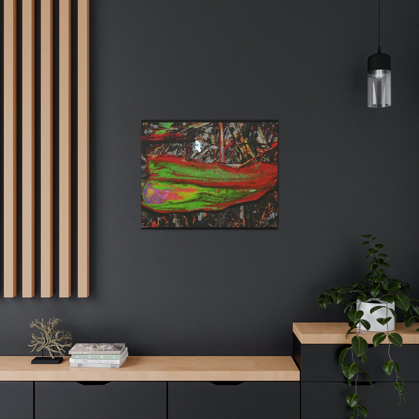 Canvas Gallery Wraps - USA MADE 👨‍👩‍👧‍👧 Unique images of Yagrumo Tree & leafs from El Yunque rainforest PR - Alien 👽 Vision - Green Forest Home