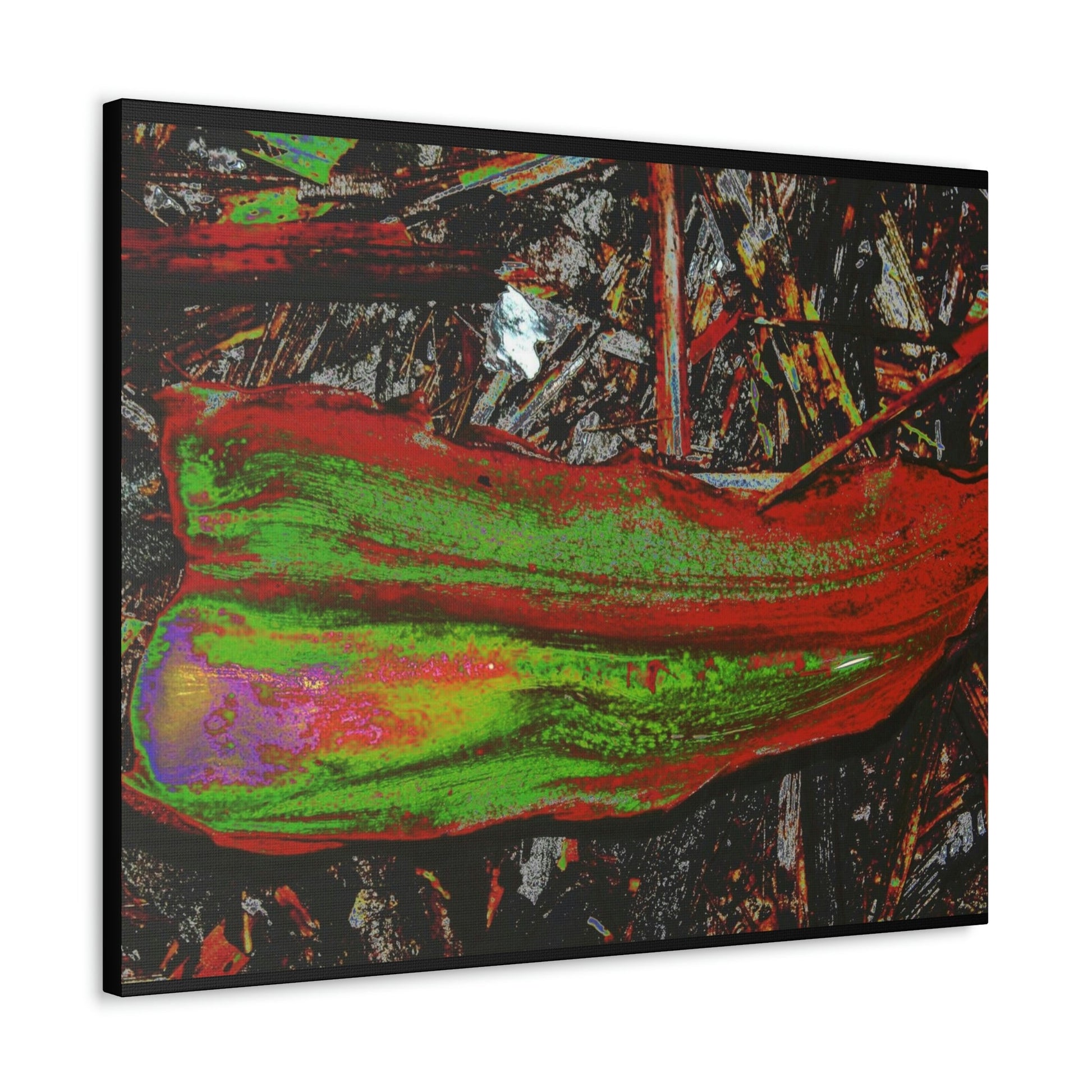 Canvas Gallery Wraps - USA MADE 👨‍👩‍👧‍👧 Unique images of Yagrumo Tree & leafs from El Yunque rainforest PR - Alien 👽 Vision - Green Forest Home