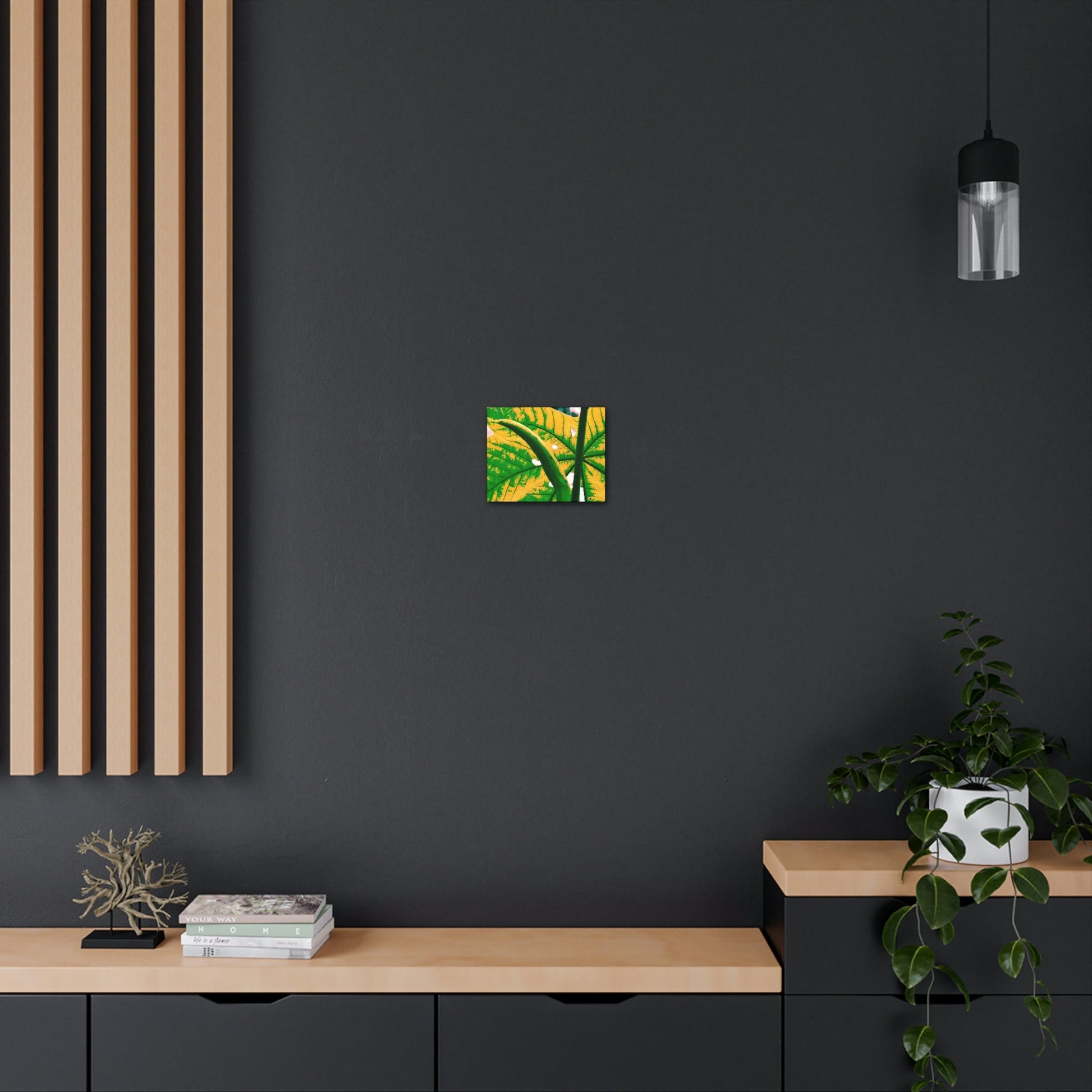 Canvas Gallery Wraps - USA MADE 👨‍👩‍👧‍👧 Unique images of Yagrumo Tree & leafs from El Yunque rainforest PR - Alien 👽 Vision - Green Forest Home