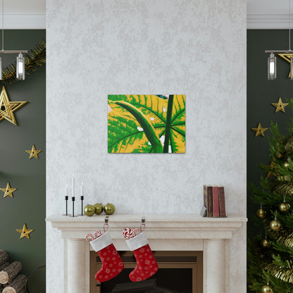 Canvas Gallery Wraps - USA MADE 👨‍👩‍👧‍👧 Unique images of Yagrumo Tree & leafs from El Yunque rainforest PR - Alien 👽 Vision - Green Forest Home