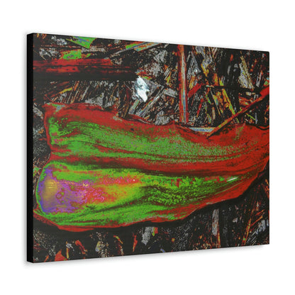 Canvas Gallery Wraps - USA MADE 👨‍👩‍👧‍👧 Unique images of Yagrumo Tree & leafs from El Yunque rainforest PR - Alien 👽 Vision - Green Forest Home