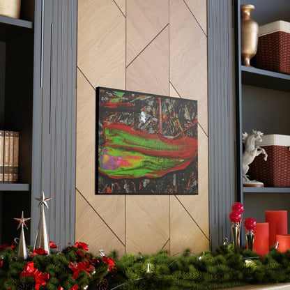 Canvas Gallery Wraps - USA MADE 👨‍👩‍👧‍👧 Unique images of Yagrumo Tree & leafs from El Yunque rainforest PR - Alien 👽 Vision - Green Forest Home
