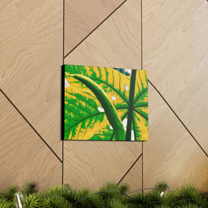 Canvas Gallery Wraps - USA MADE 👨‍👩‍👧‍👧 Unique images of Yagrumo Tree & leafs from El Yunque rainforest PR - Alien 👽 Vision - Green Forest Home