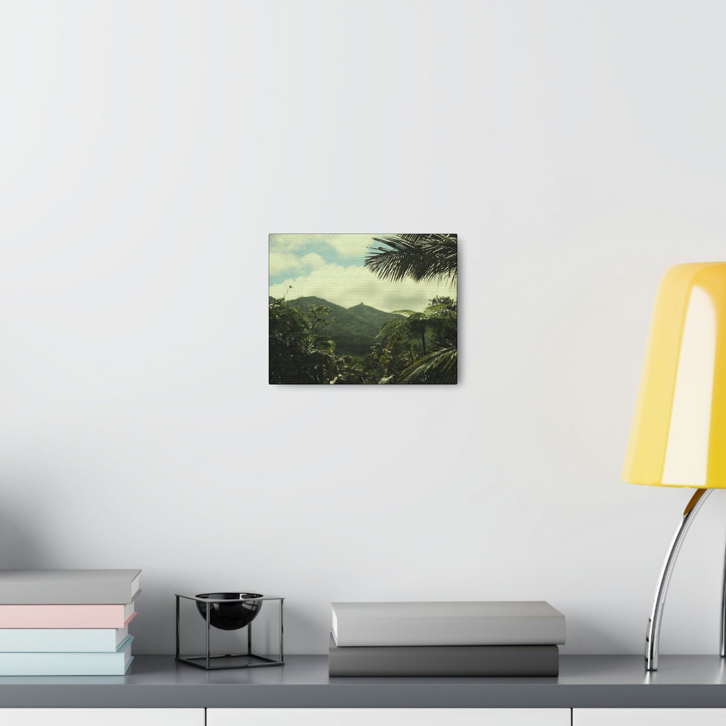 Canvas Gallery Wraps - View of East peak from lost park PR 191 road - entrance of Tradewinds trail before Maria - 2013 - Green Forest Home