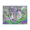 Canvas Stretched - Forest@Home - El Yunque - Amazing Sierra Palm grows in boulder with long roots comming down - Tradewinds - Green Forest Home