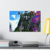 Canvas Stretched - Forest@Home - El Yunque National Forest - Recovering from Hurricane Maria - peaks exposed by the storm - Green Forest Home