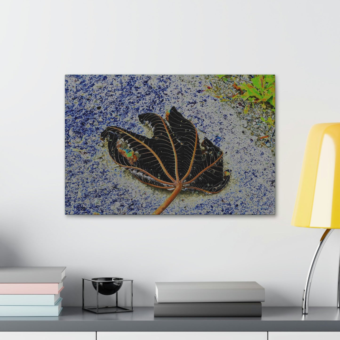 Canvas Stretched - Forest@Home - El Yunque National Forest Recovering from Hurricane Maria - The artistic Yagrumo tree leaf color modified - Green Forest Home