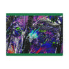 Canvas Stretched - Forest@Home - El Yunque - Recovering from Hurricane Maria - Bromeliad turns blue in sierra palm forest - color modified - Green Forest Home