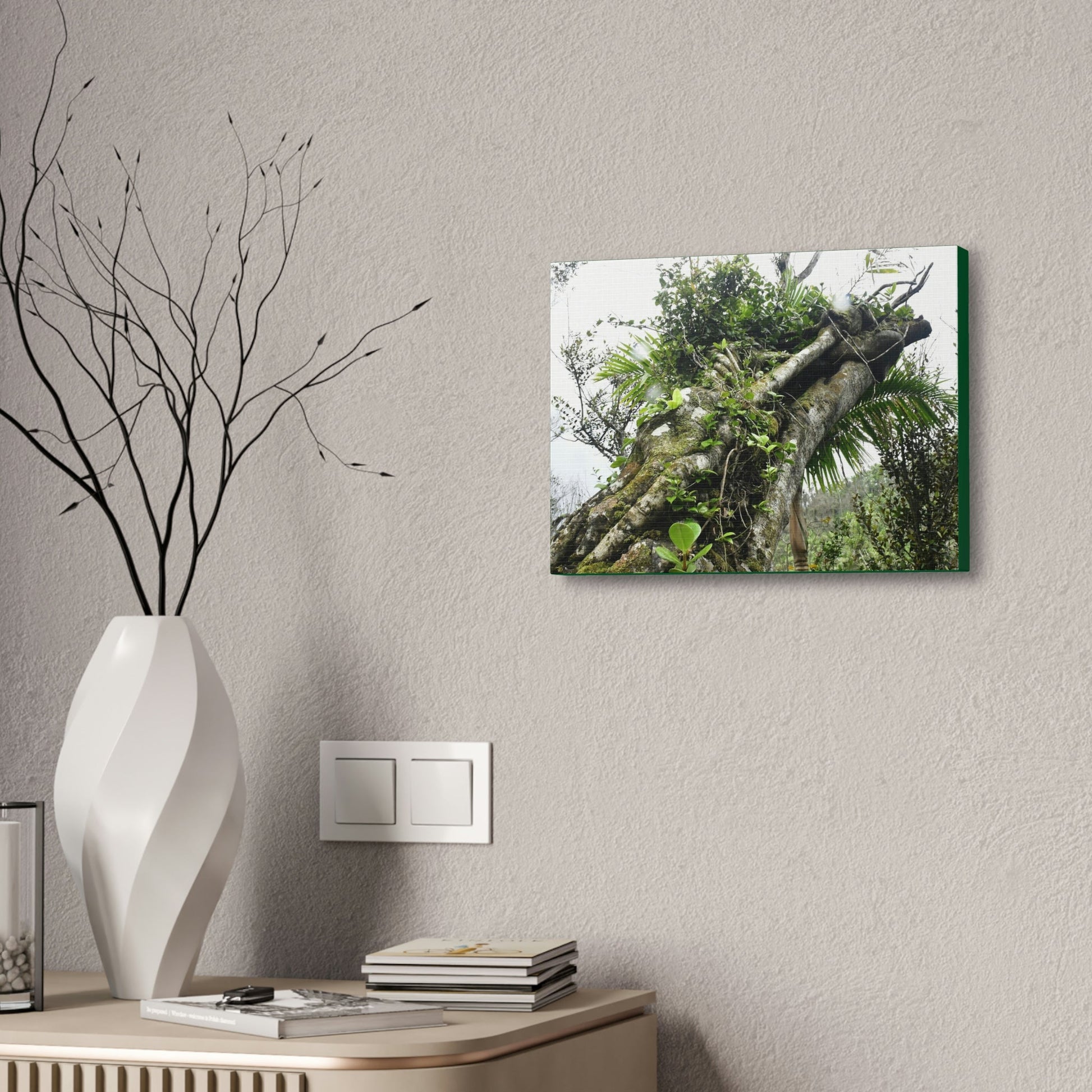 Canvas Stretched - Forest@Home - El Yunque - Recovering from Hurricane Maria - Color mod enhances Tree jumble common in EYNF - Tradewinds - Green Forest Home