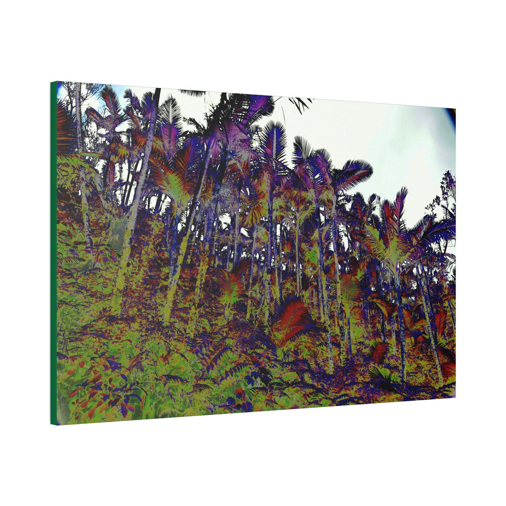 Canvas Stretched - Forest@Home - El Yunque - Recovering from Hurricane Maria - Color modified view of the Sierra Palm forest - Green Forest Home