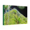 Canvas Stretched - Forest@Home - El Yunque - Recovering from Hurricane Maria - Dramatic view of Mt Britton color modified - Green Forest Home