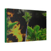 Canvas Stretched - Forest@Home - El Yunque - Recovering from Hurricane Maria - Impacting sky view of Sierra Palms & clouds - color mod - Green Forest Home