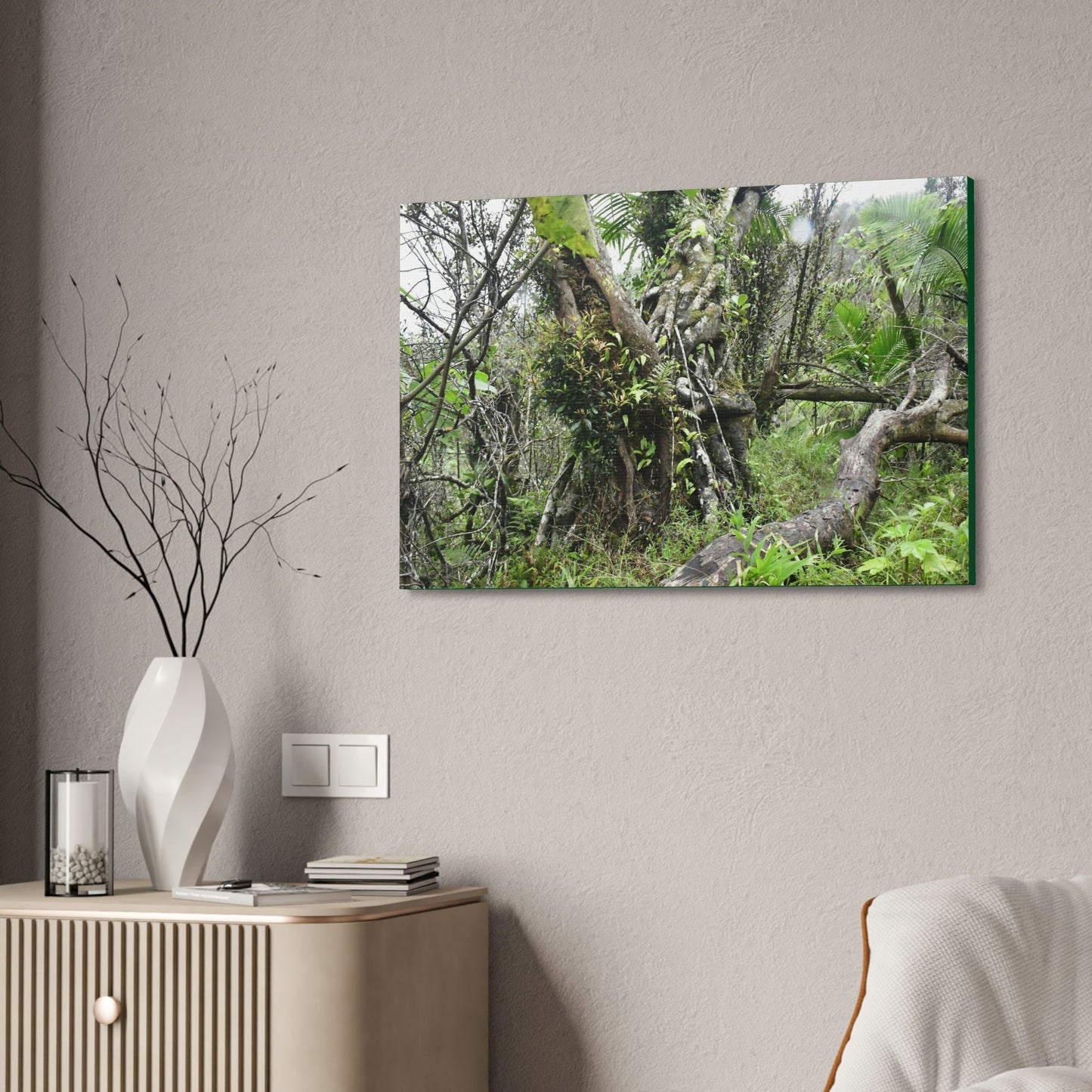 Canvas Stretched - Forest@Home - El Yunque - Recovering from Hurricane Maria - This is how a good part of the tral Tradewinds looks like - Green Forest Home