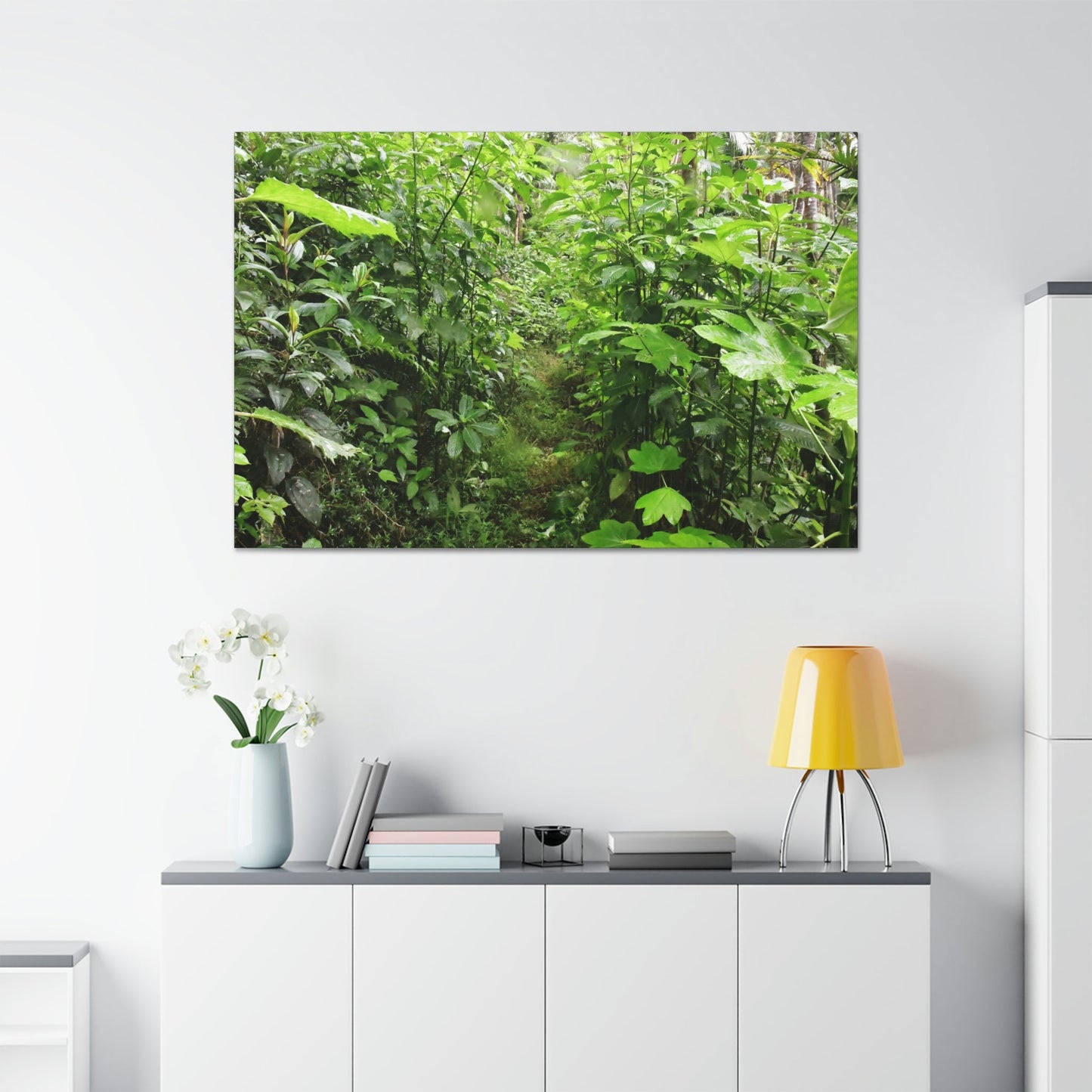Canvas Stretched - Forest@Home - El Yunque - Recovering from Hurricane Maria - This is how a good part of the tral Tradewinds looks like - Green Forest Home