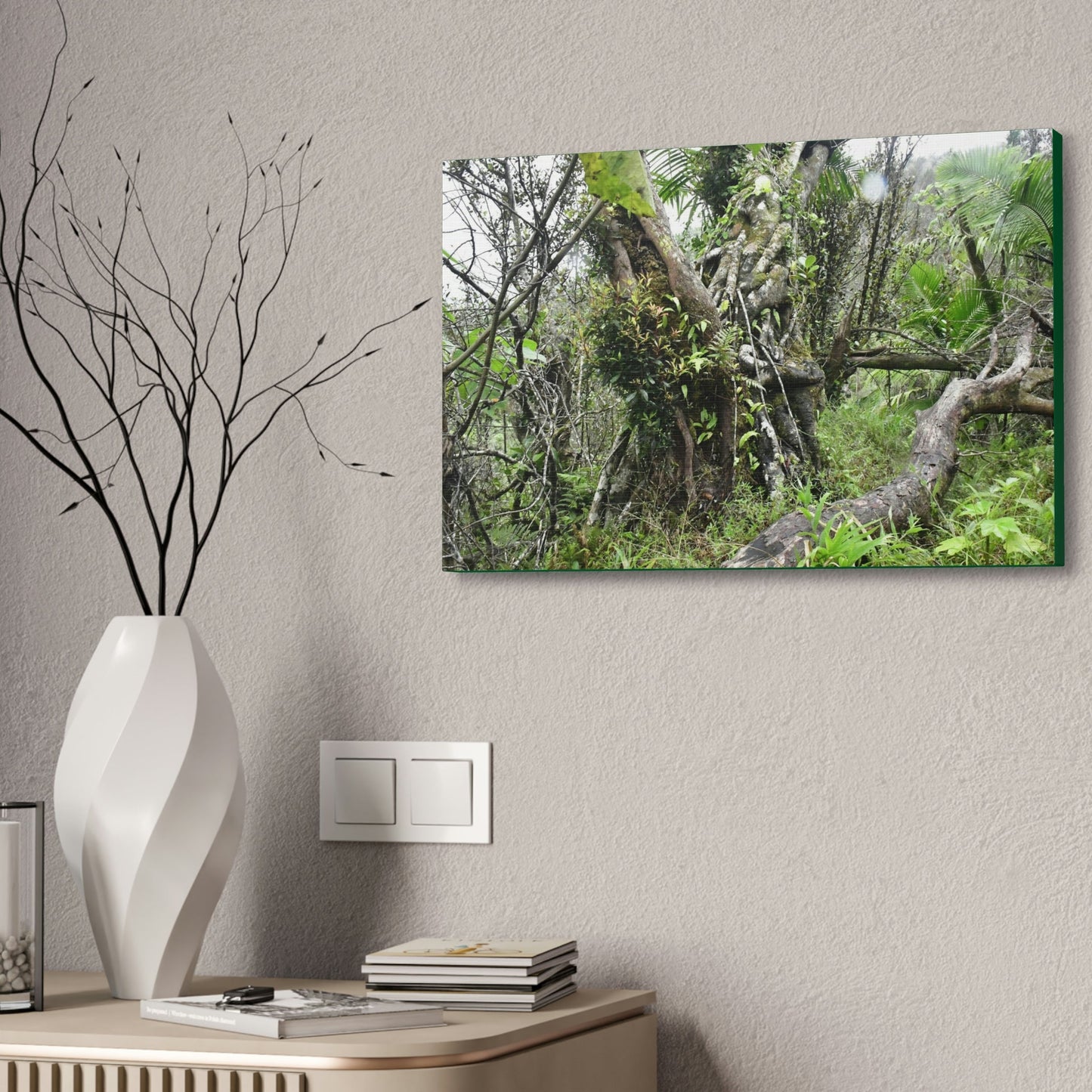 Canvas Stretched - Forest@Home - El Yunque - Recovering from Hurricane Maria - This is how a good part of the tral Tradewinds looks like - Green Forest Home