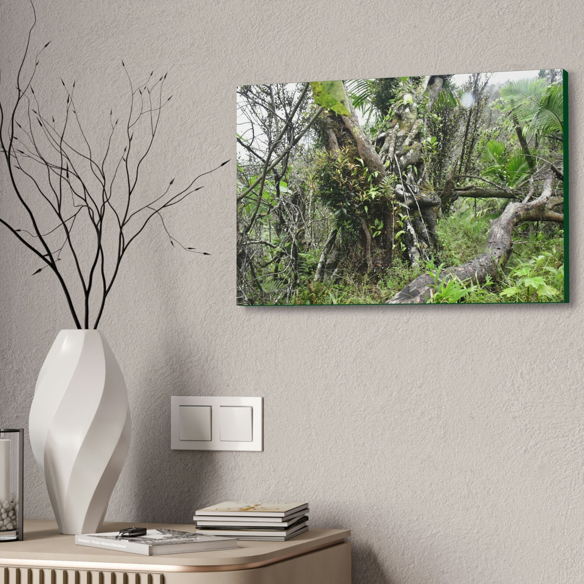 Canvas Stretched - Forest@Home - El Yunque - Recovering from Hurricane Maria - This is how a good part of the tral Tradewinds looks like - Green Forest Home