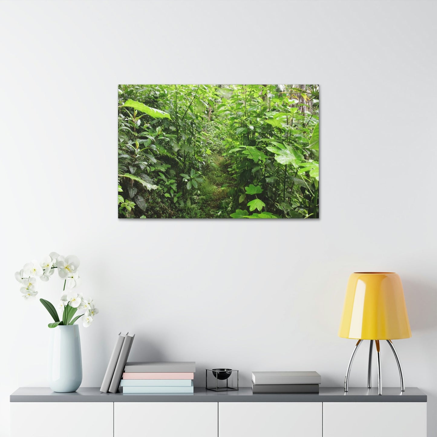 Canvas Stretched - Forest@Home - El Yunque - Recovering from Hurricane Maria - This is how a good part of the tral Tradewinds looks like - Green Forest Home