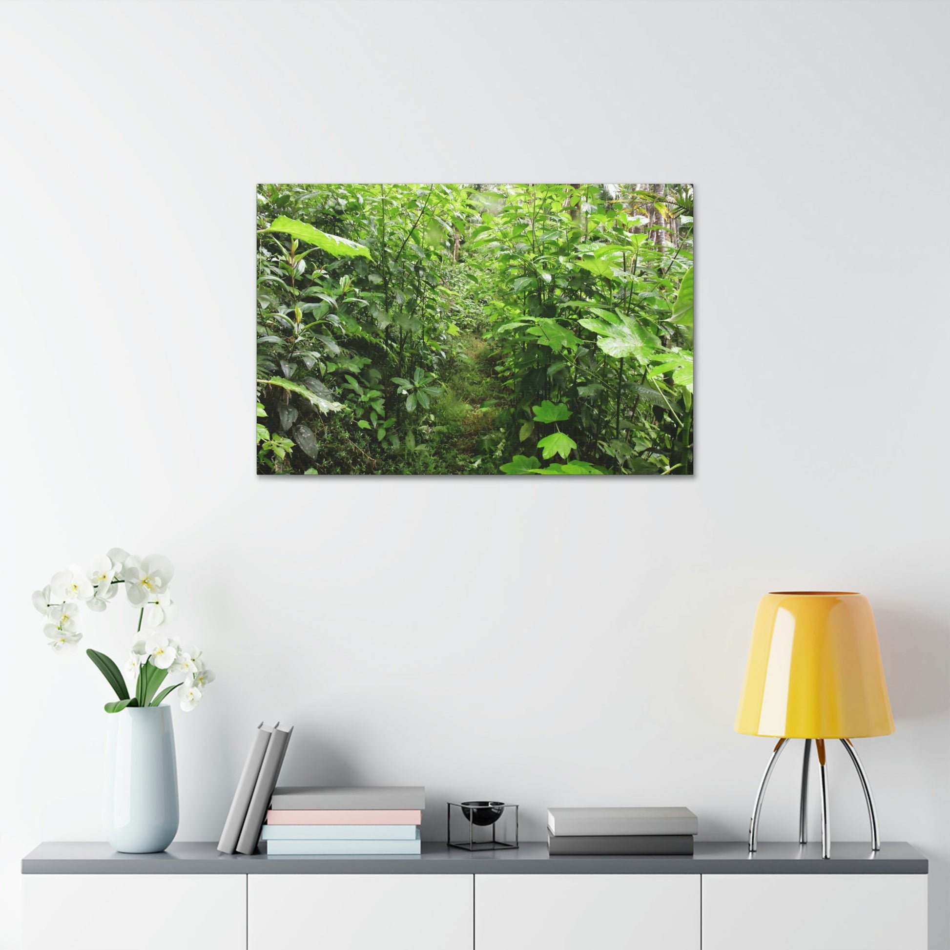 Canvas Stretched - Forest@Home - El Yunque - Recovering from Hurricane Maria - This is how a good part of the tral Tradewinds looks like - Green Forest Home