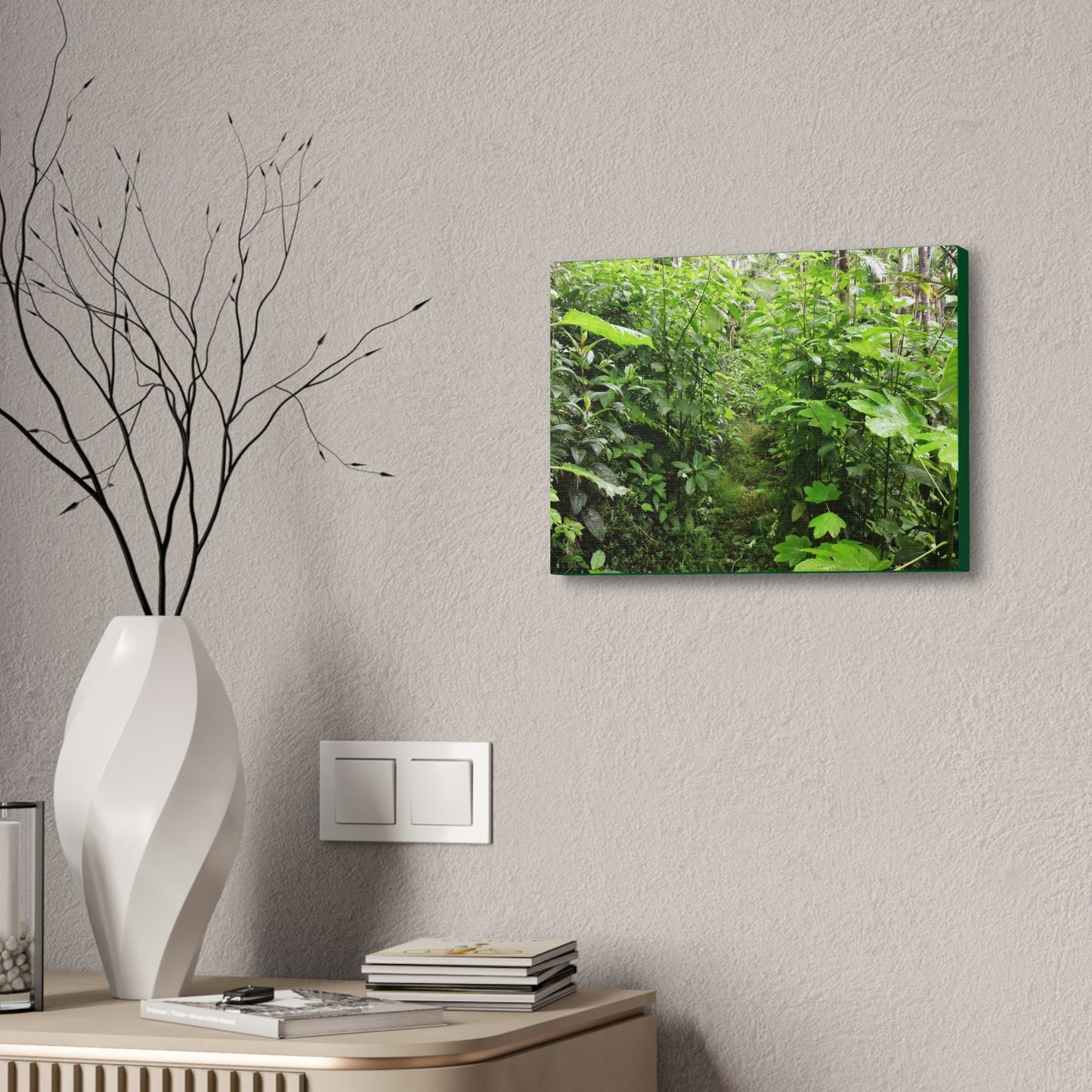 Canvas Stretched - Forest@Home - El Yunque - Recovering from Hurricane Maria - This is how a good part of the tral Tradewinds looks like - Green Forest Home