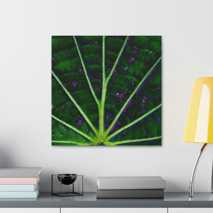 Canvas Stretched - Forest@Home - El Yunque - The center of the Vaquiña leaf - used in teas for kidney health - Green Forest Home