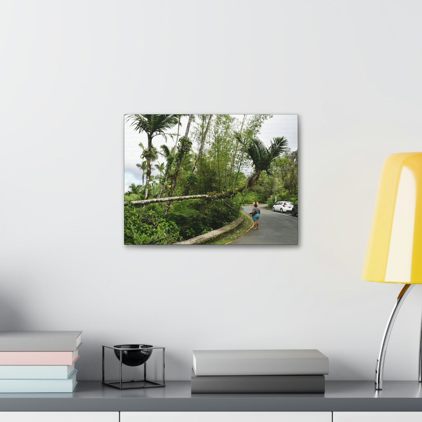 Canvas Stretched - Forest@Home - El Yunque - The Mt Britton Trail parking lot - just before the gate & Tradewinds trail entrance - Green Forest Home