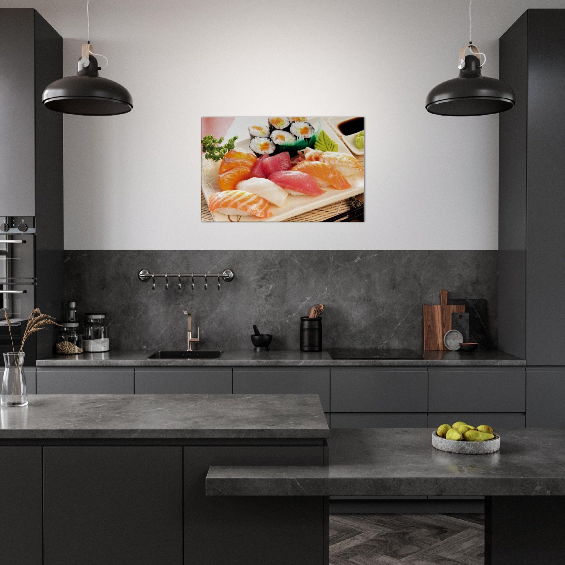 Canvas/Framed Poster - The best food in the world - Japanese Sushi - ideal for the kitchen & restaurants - Japan - Green Forest Home