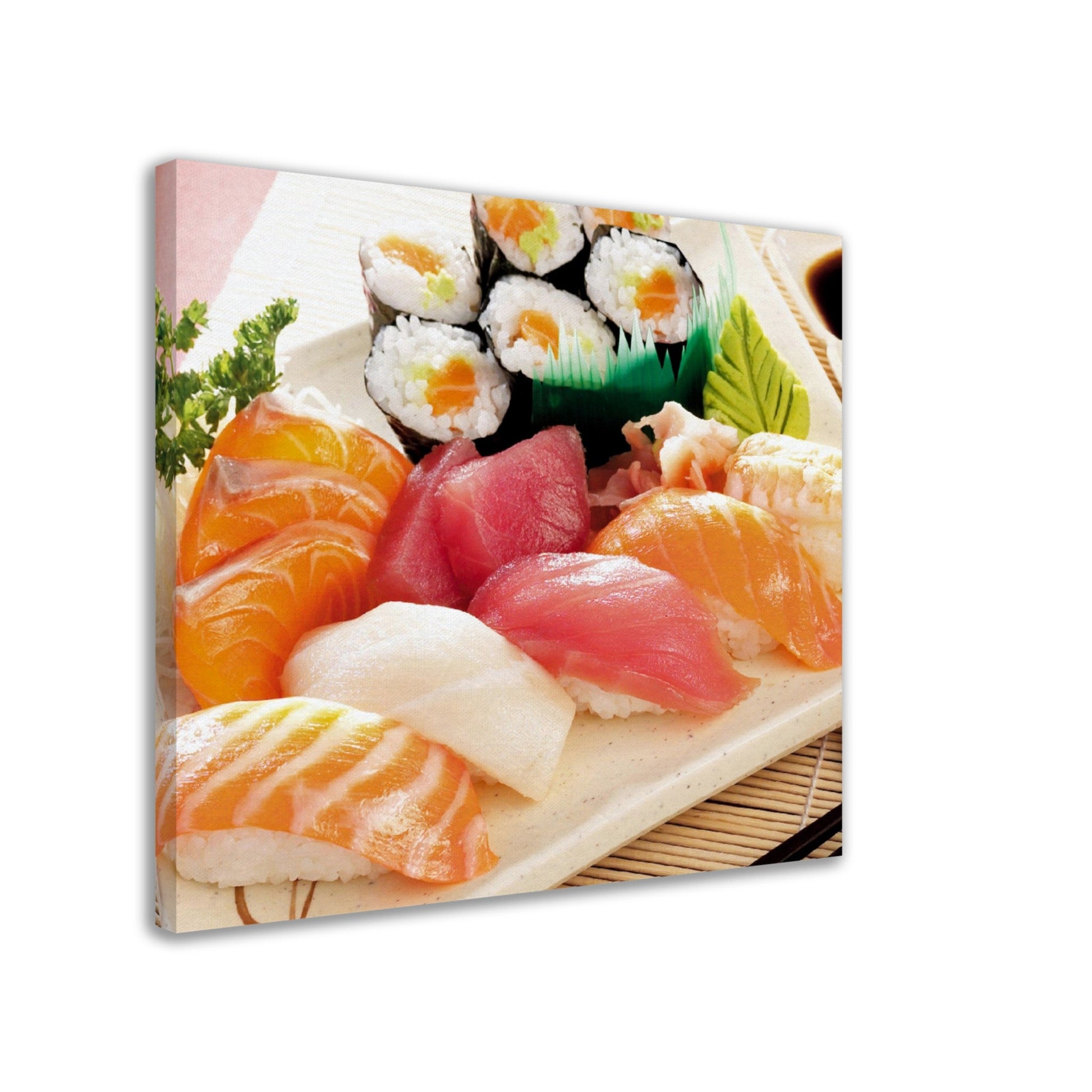 Canvas/Framed Poster - The best food in the world - Japanese Sushi - ideal for the kitchen & restaurants - Japan - Green Forest Home