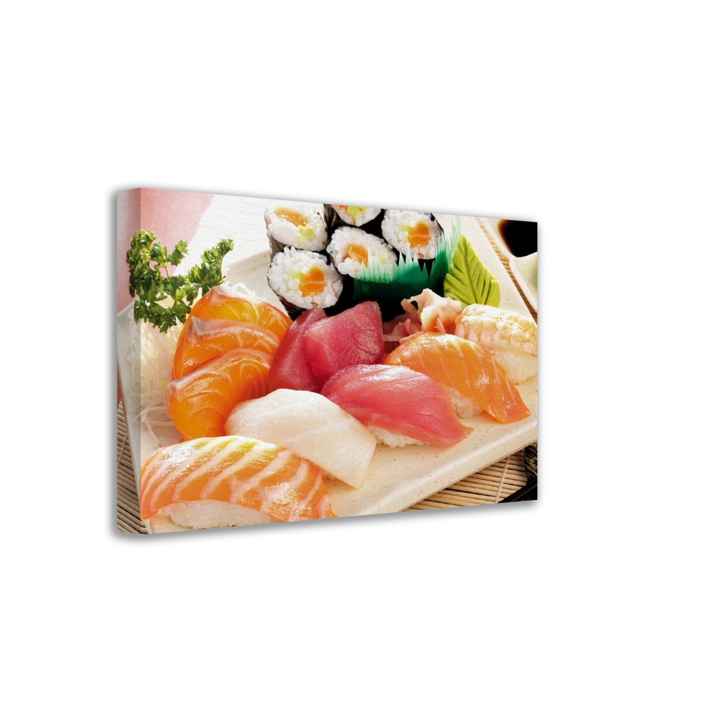 Canvas/Framed Poster - The best food in the world - Japanese Sushi - ideal for the kitchen & restaurants - Japan - Green Forest Home