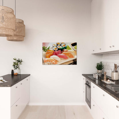 Canvas/Framed Poster - The best food in the world - Japanese Sushi - ideal for the kitchen & restaurants - Japan - Green Forest Home