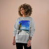 Champion Sweatshirt - Awesome Mona Island - Pajaros beach paradise - Green Forest Home