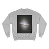 Champion Sweatshirt - NASA/HUBBLE achievements - images of distant Galaxies like El Sombrero and spiral Galaxy in back - Green Forest Home