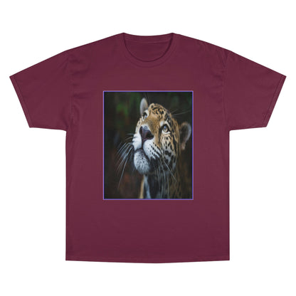 Champion T-Shirt - Brazil amazon jungle tiger and China Siberian tigers in back - Green Forest Home