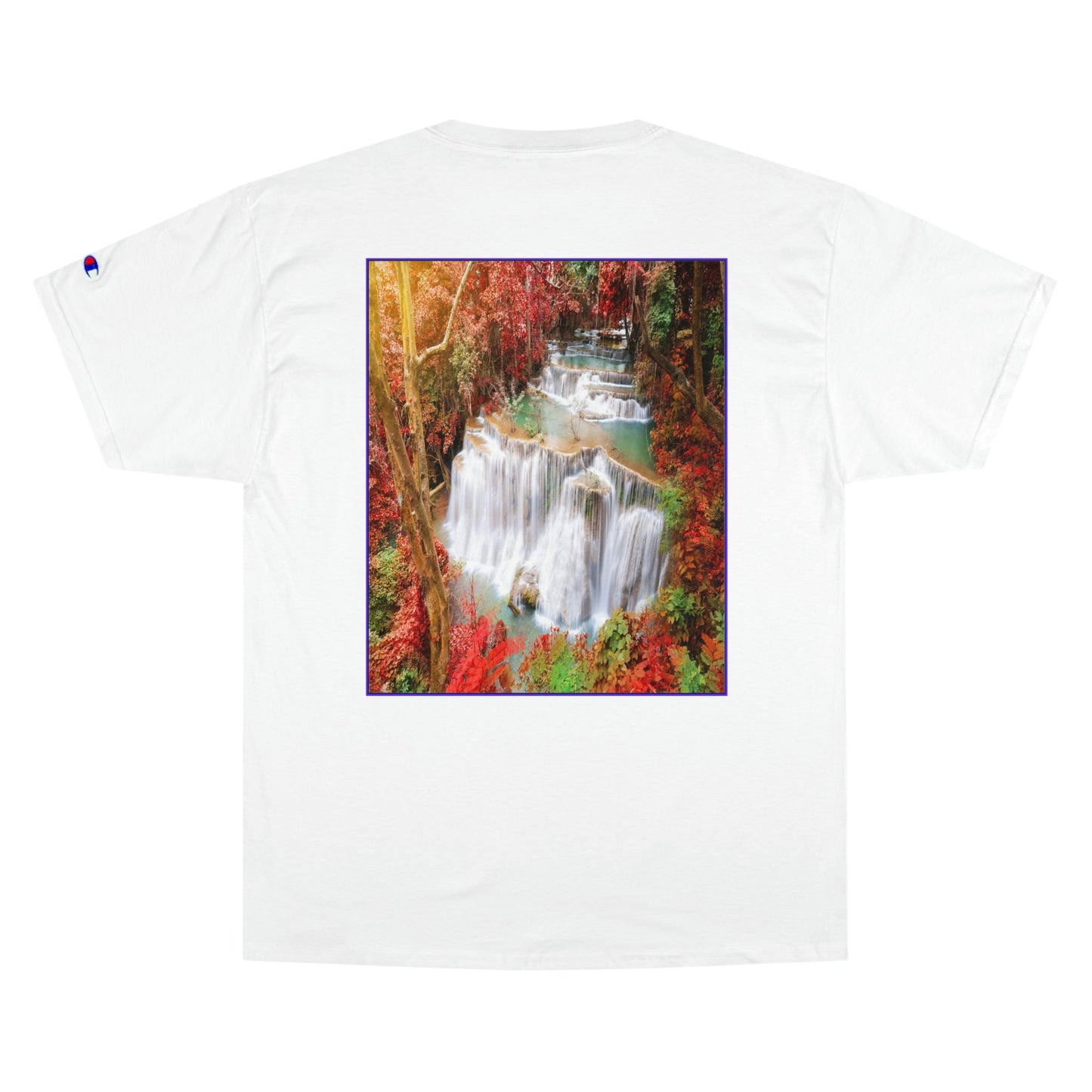 Champion T-Shirt - Deep forest waterfall in autumn scene at Huay Mae Kamin waterfall National Park Kanjanaburi - Thailand ASIA - Green Forest Home