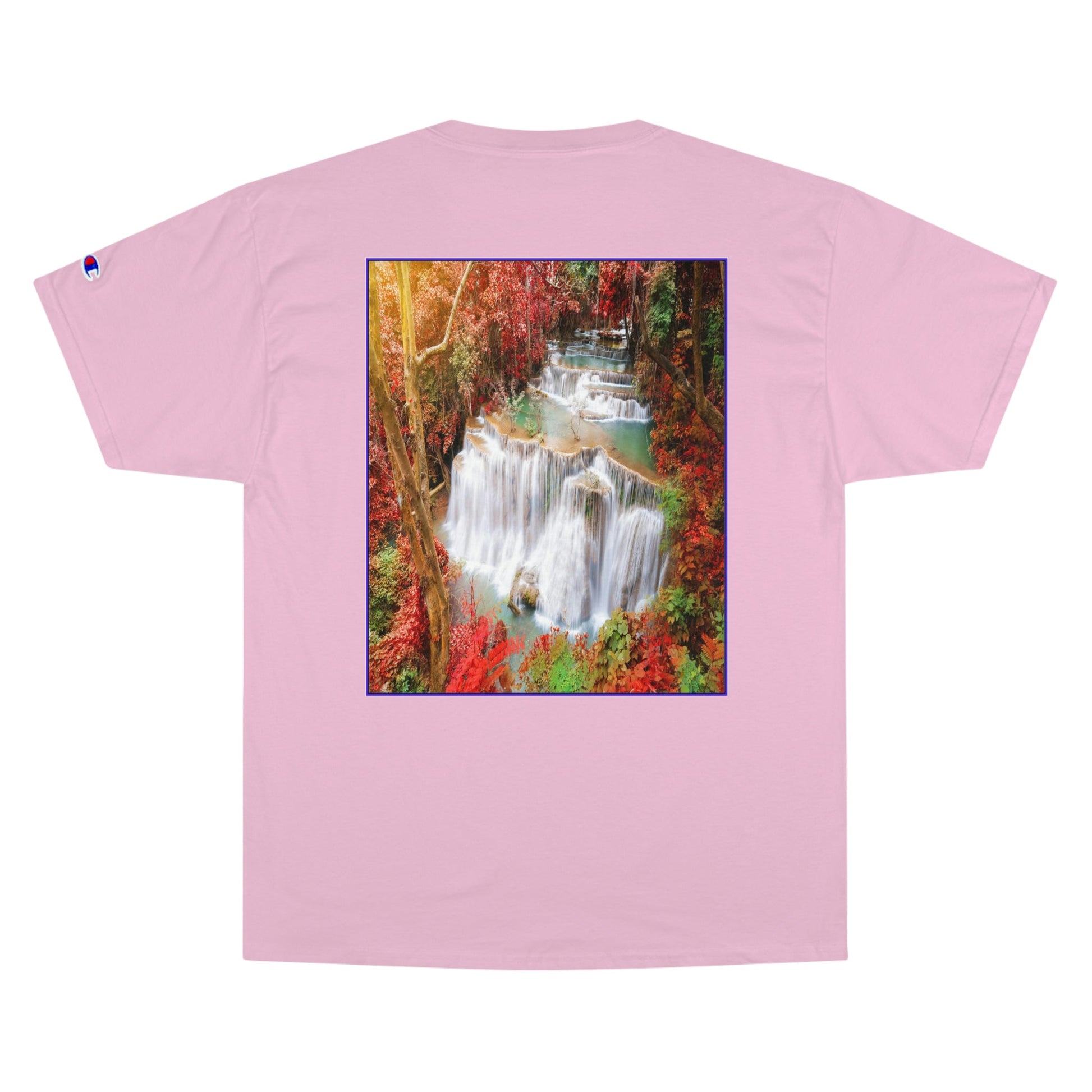 Champion T-Shirt - Deep forest waterfall in autumn scene at Huay Mae Kamin waterfall National Park Kanjanaburi - Thailand ASIA - Green Forest Home