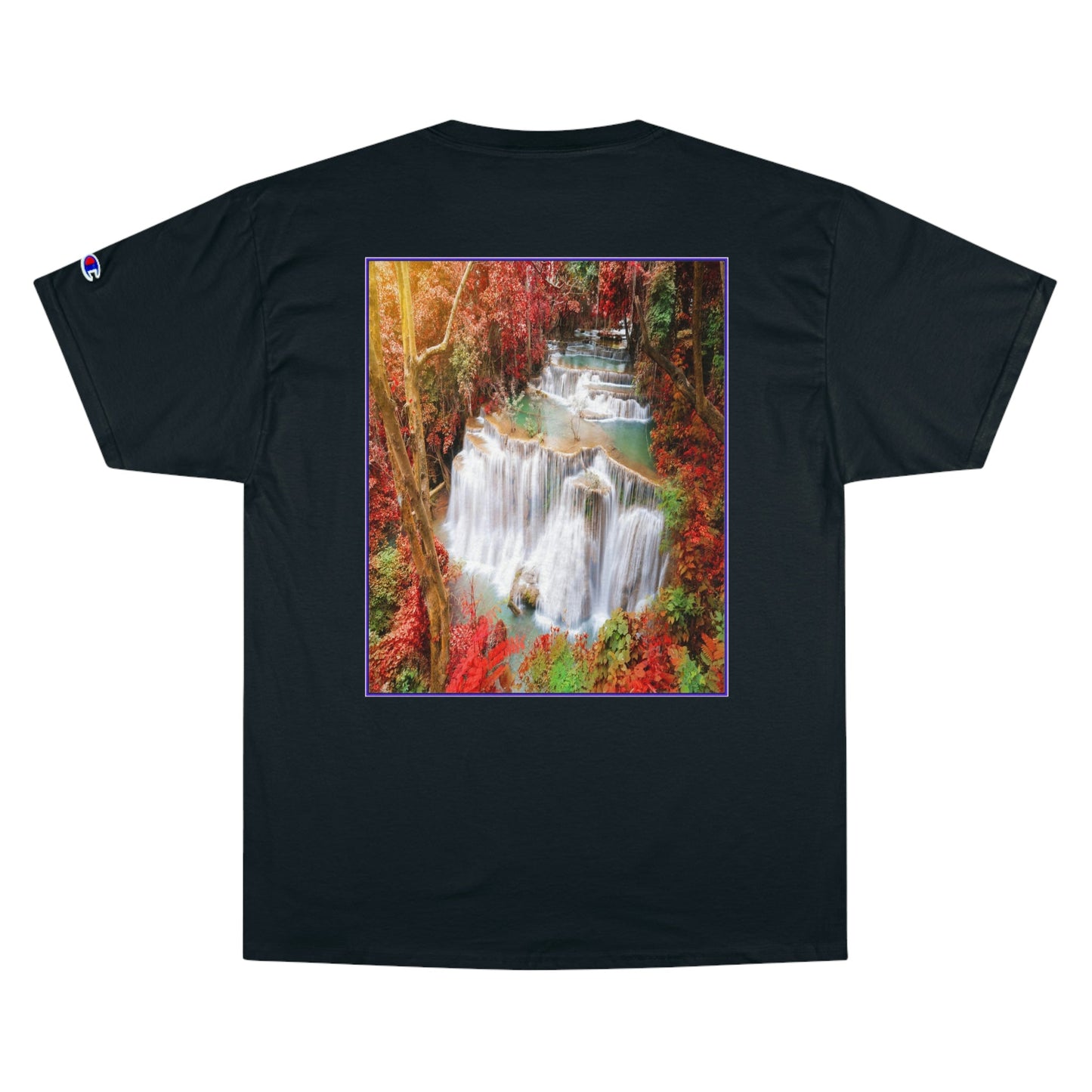 Champion T-Shirt - Deep forest waterfall in autumn scene at Huay Mae Kamin waterfall National Park Kanjanaburi - Thailand ASIA - Green Forest Home