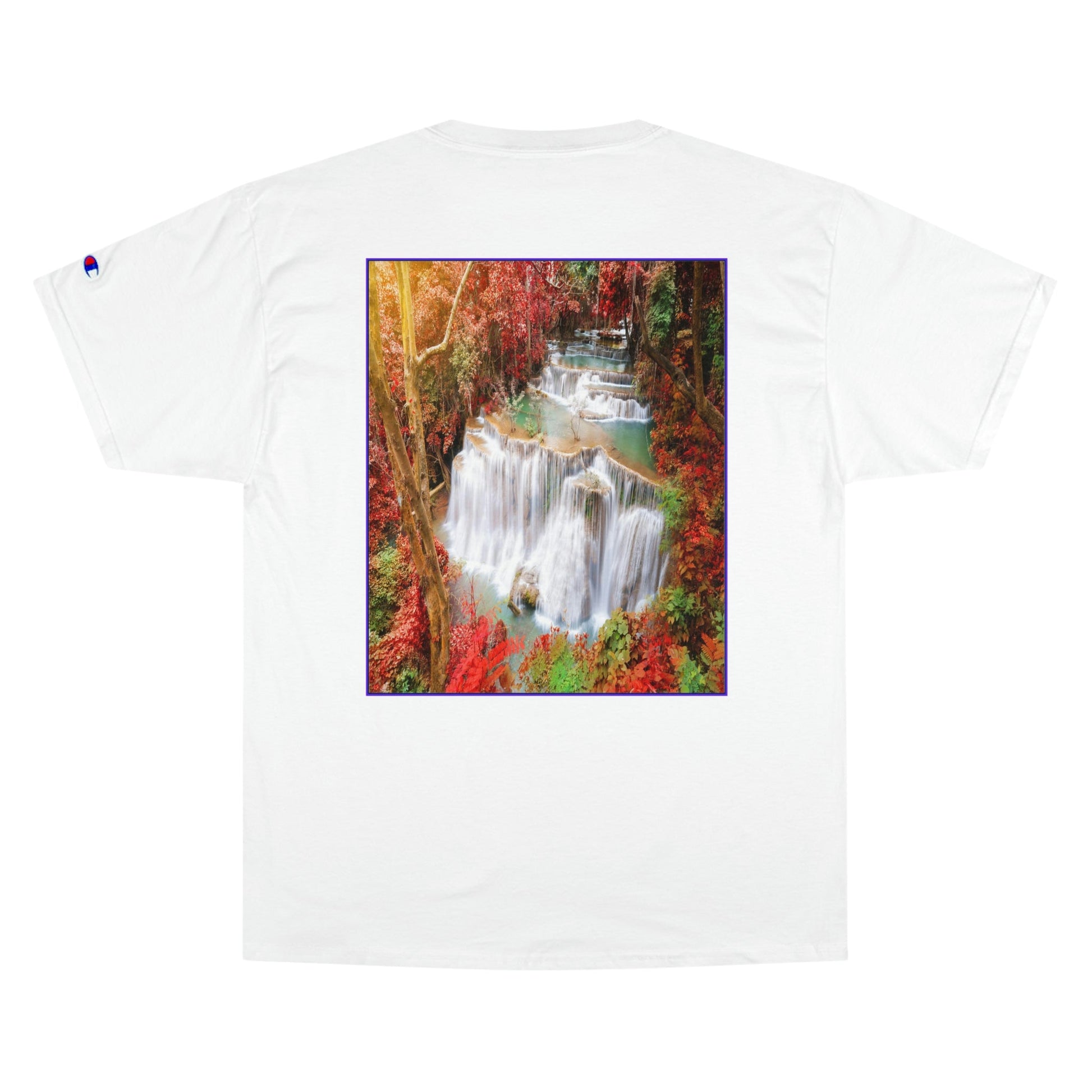 Champion T-Shirt - Deep forest waterfall in autumn scene at Huay Mae Kamin waterfall National Park Kanjanaburi - Thailand ASIA - Green Forest Home