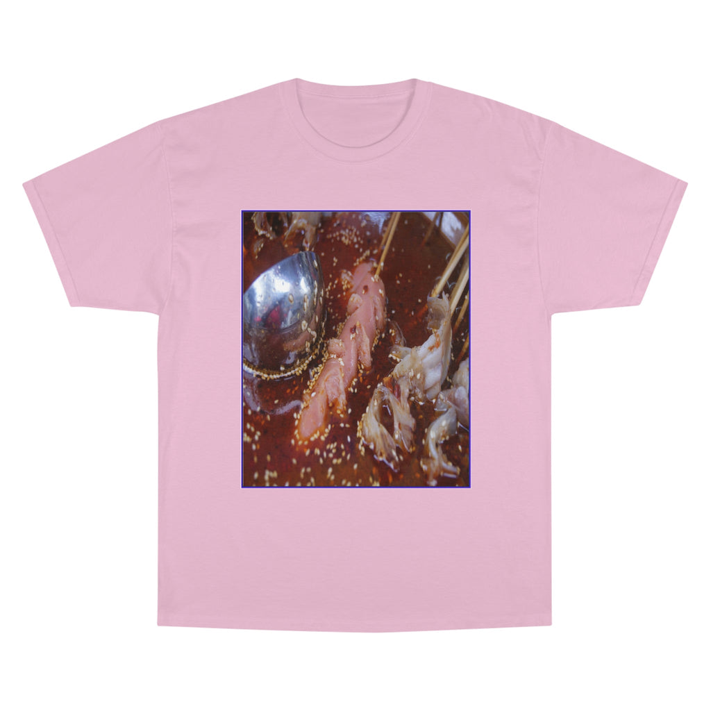Champion T-Shirt - Great China Collection - Chinese Chengdu snack - spicy meat string, and tofu, sausage and so on, is very delicious - CHINA - Green Forest Home