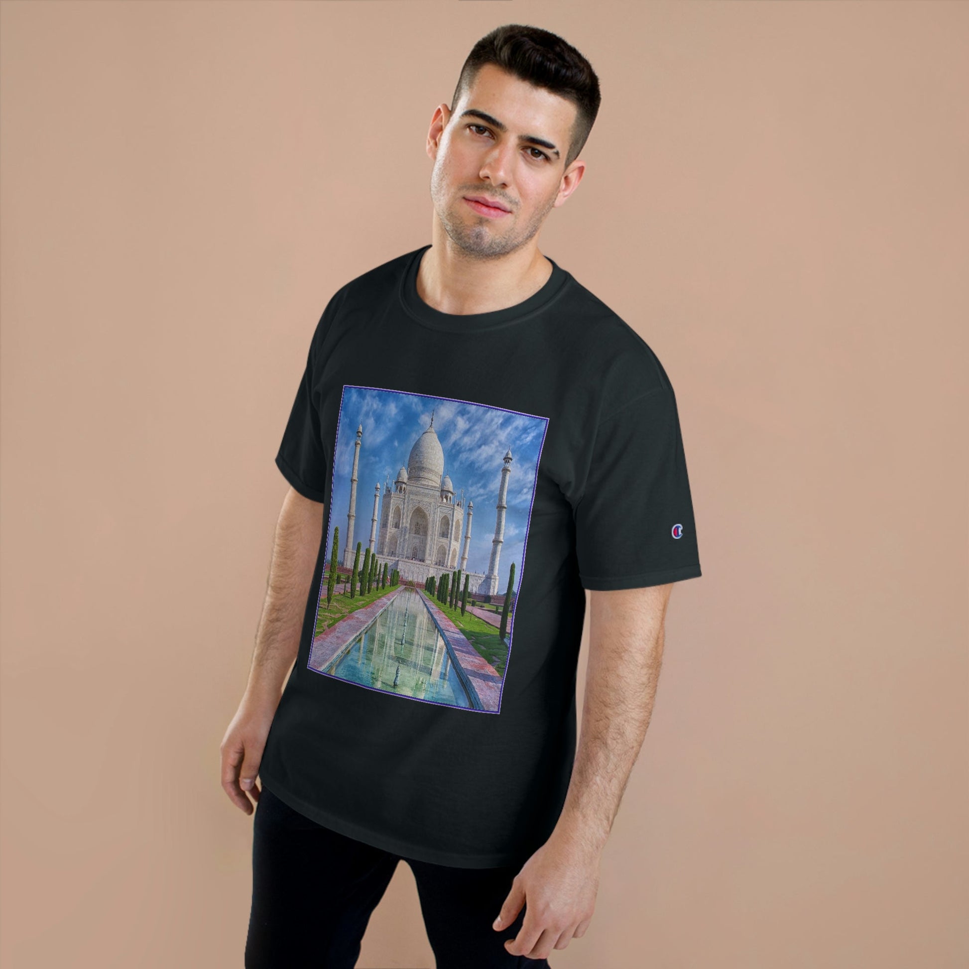 Champion T-Shirt - World Heritage site - Taj Mahal - India - Green Forest Home