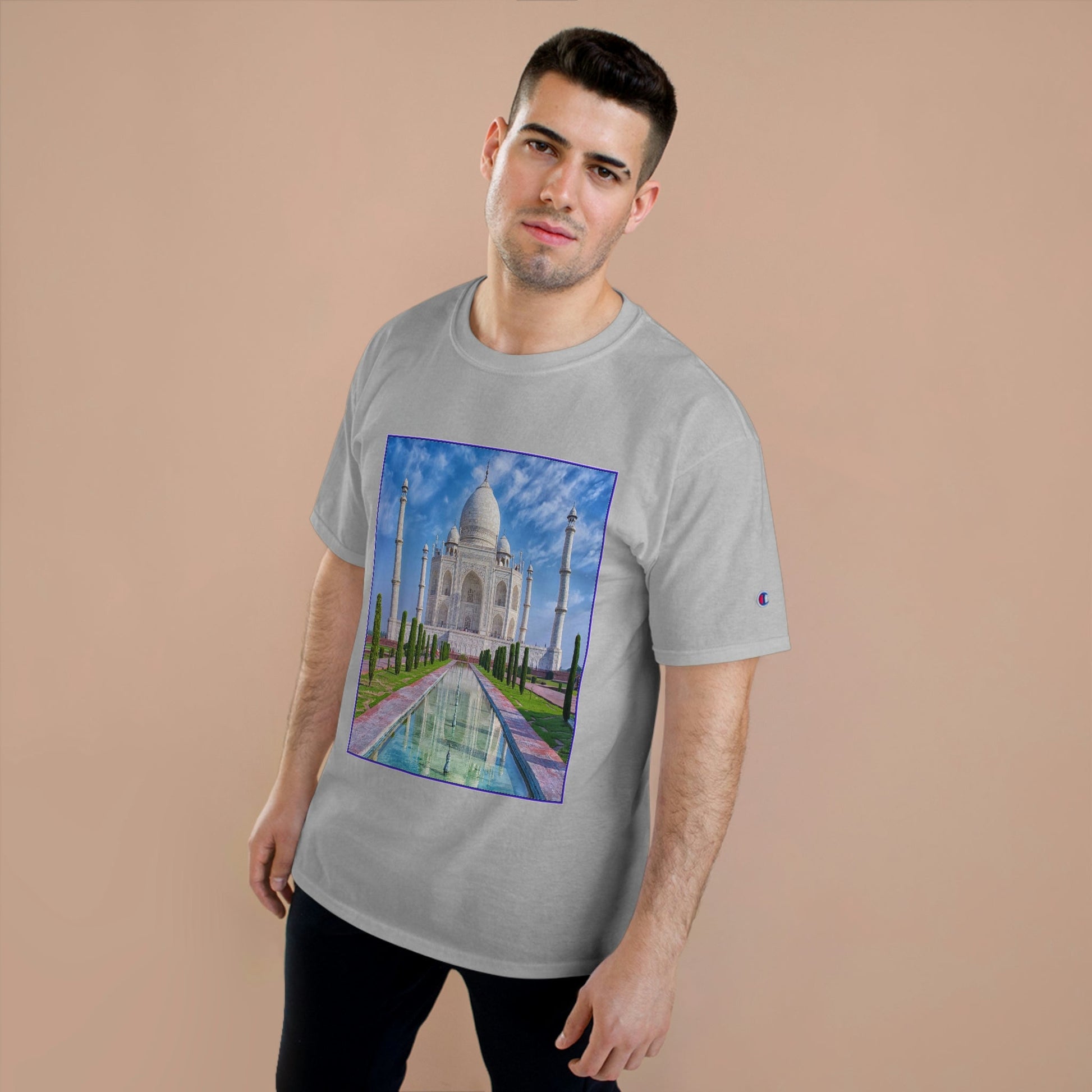 Champion T-Shirt - World Heritage site - Taj Mahal - India - Green Forest Home