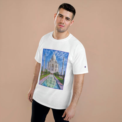 Champion T-Shirt - World Heritage site - Taj Mahal - India - Green Forest Home