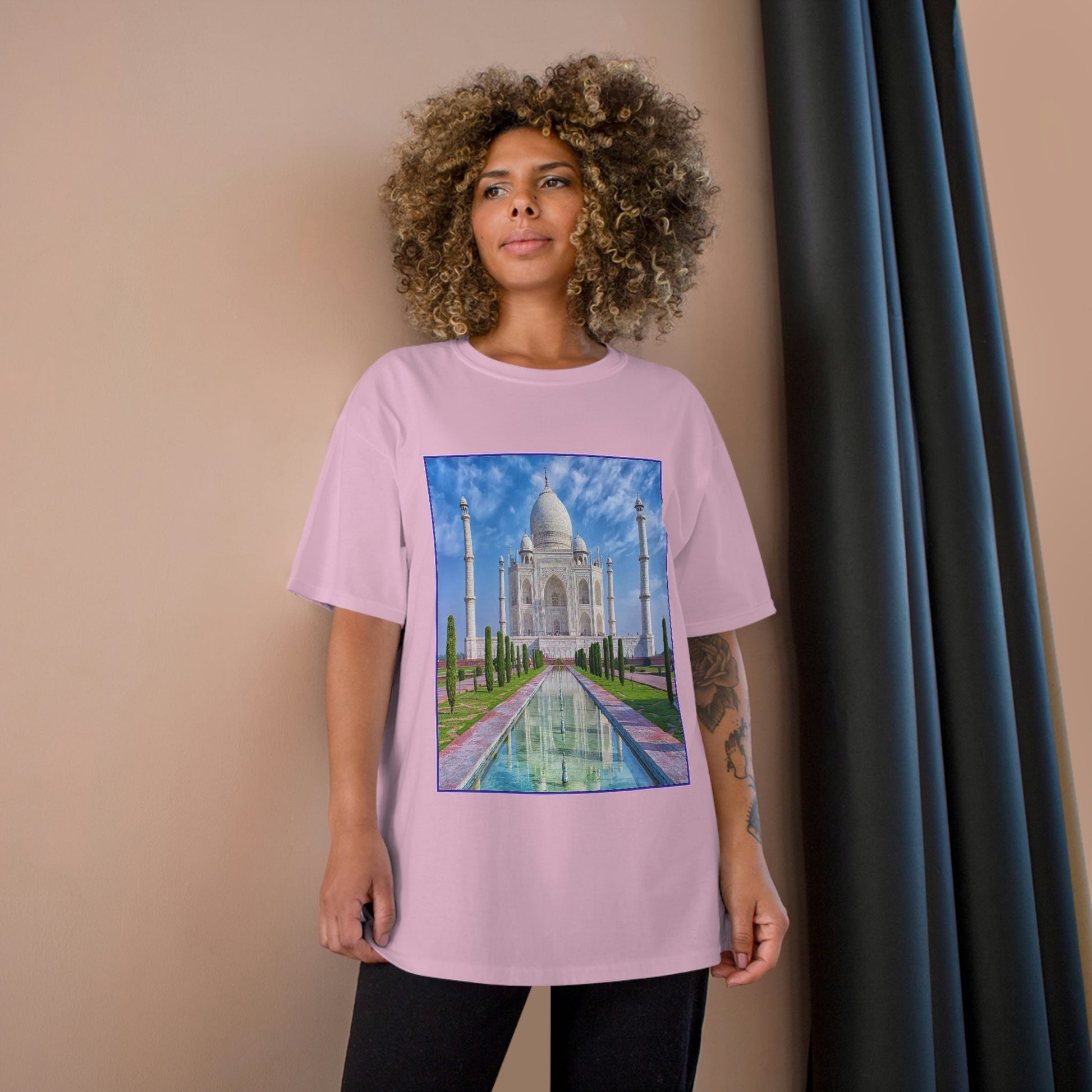 Champion T-Shirt - World Heritage site - Taj Mahal - India - Green Forest Home